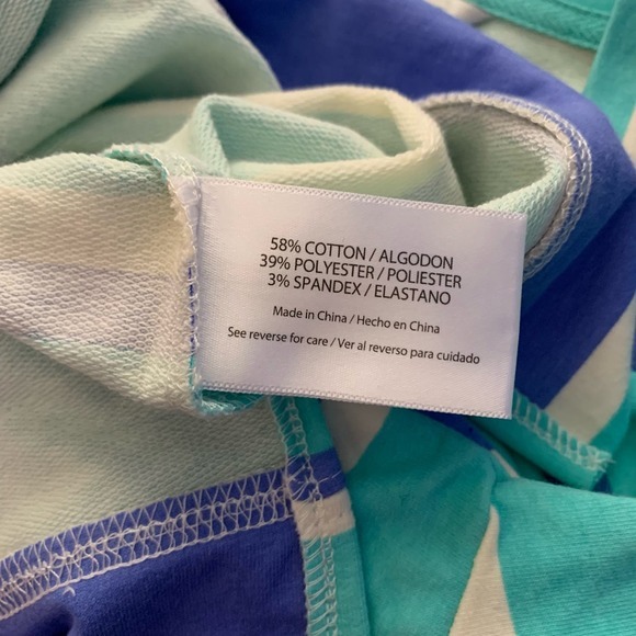 WILDFOX Striped Boxy Pullover Crewneck Long Sleeve Lounge Sweatshirt Top - Picture 13 of 15